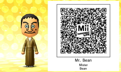 Mr. Bean Mii QR code