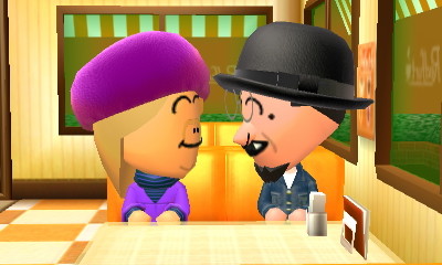 New sweethearts Miss Piggy and The Count admire each other in the cafe.