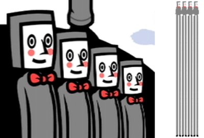 The tap dancers in Rhythm Heaven Fever.