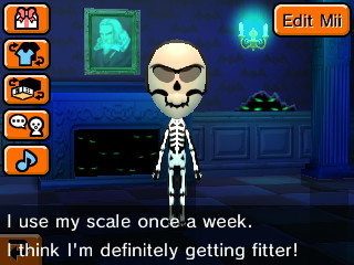 Skull: I use my scale once a week. I think I'm definitely getting fitter.