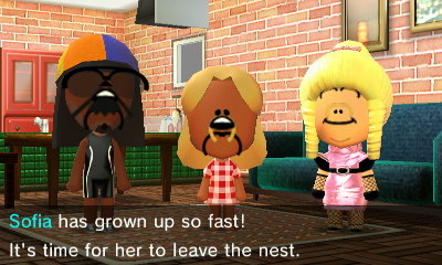 Sofia has grown up so fast! It's time for her to leave the nest.