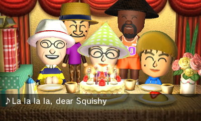 La la la la, dear Squishy...