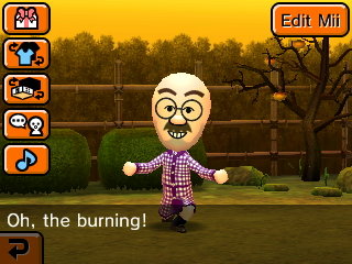 Tobias, squatting: Oh, the burning!