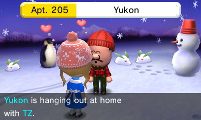 Yukon is hanging out at home with TZ.
