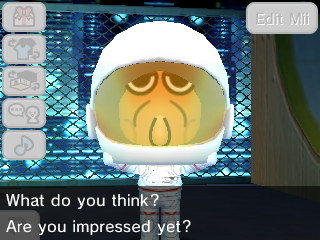 Zoidberg makes a funny face for me, while wearing his space suit.