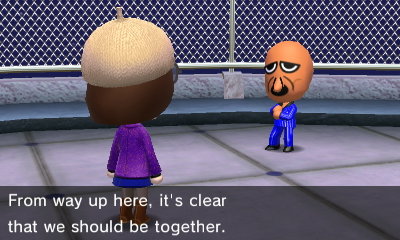 Zoidberg, to Velma: From way up here, it's clear that we should be together.